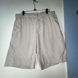 Perry Ellis Champions‎ Tour Tan Flat Front Golf Shorts Men's 32